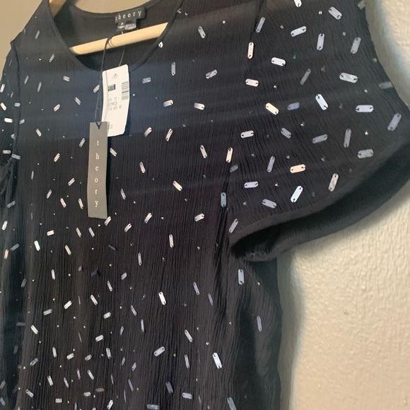 COPY - BNWT- Theory  Sheer Blouse- Small - Picture 4 of 6